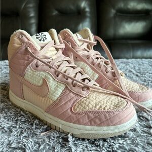 Pink women’s Nike Dunks